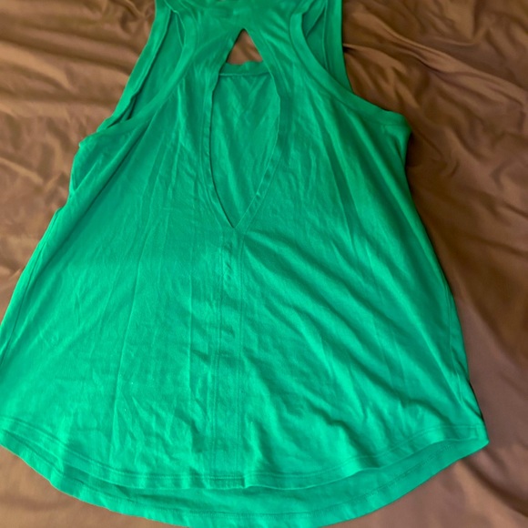 Pink green tank top - Picture 1 of 2
